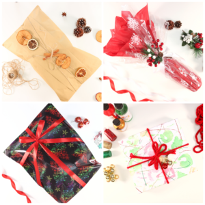 Gifts wrapped for the Ideal Home Show Christmas